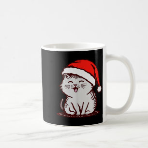 Cat In A Santa Hat Coffee Mug