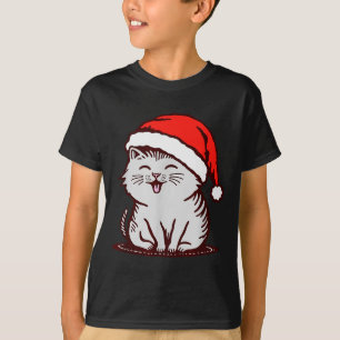 Cat In A Santa Hat  T-Shirt