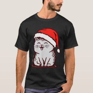 Cat In A Santa Hat  T-Shirt