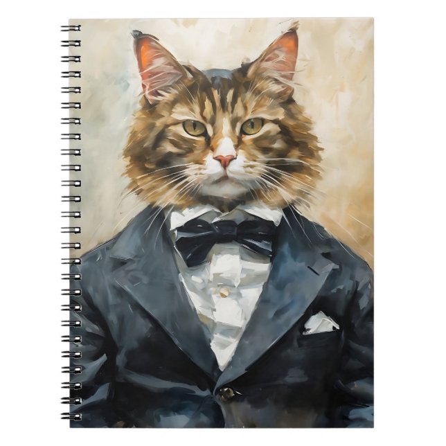 Cat in a Suit Notebook (Front)