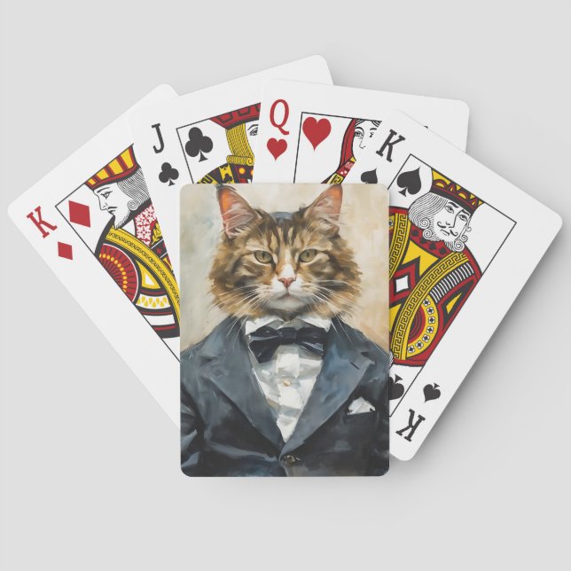 Cat in a Suit Playing Cards (Back)