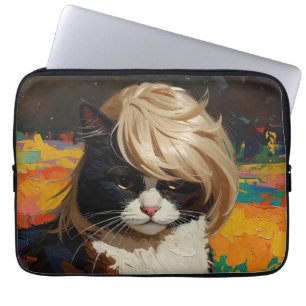 Cat In A Wig (#2) Laptop Sleeve