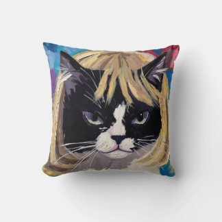 Cat In A Wig (#5) Cushion