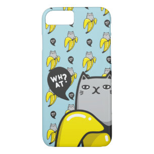 Cat in banana iPhone 8/7 case
