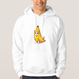 Cat in Banana Costume Hoodie