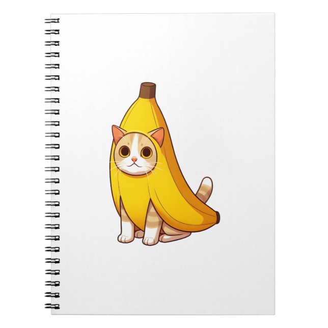 Cat in Banana Costume  Notebook (Front)