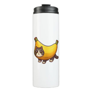 Cat in Banana Costume  Thermal Tumbler