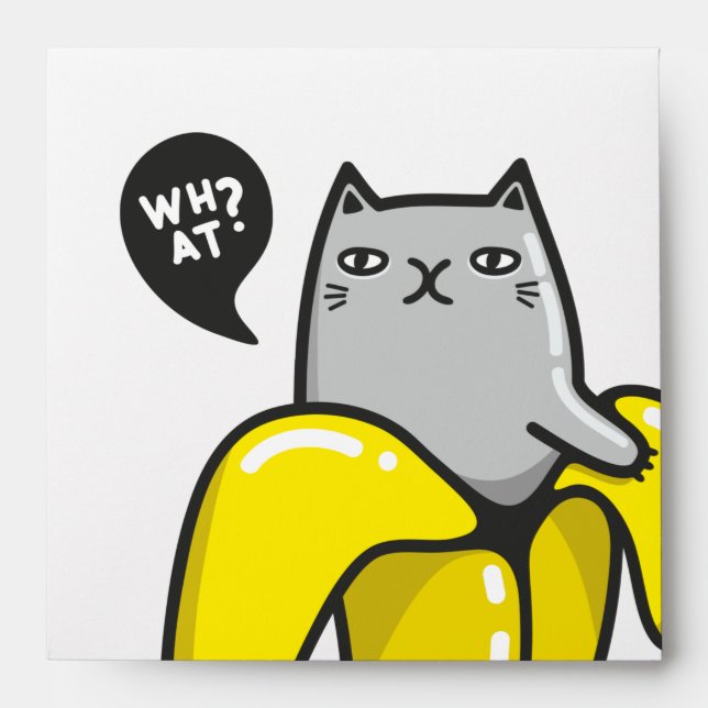 Cat in banana envelope (Front)