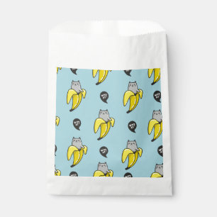 Cat in banana favour bag
