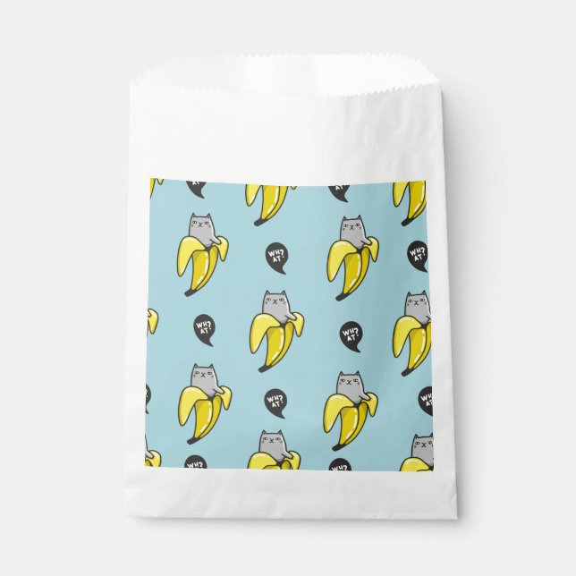 Cat in banana favour bag (Front)