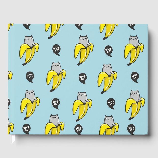 Cat in banana guest book (Front)