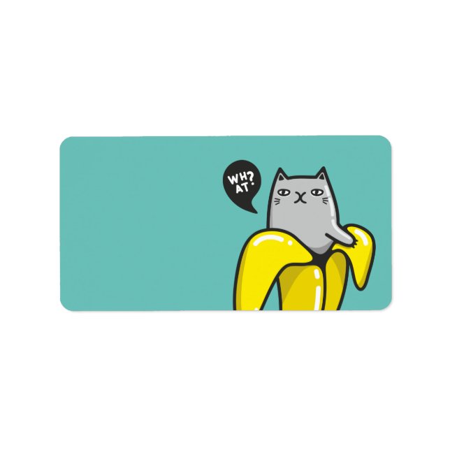 Cat in banana label (Front)