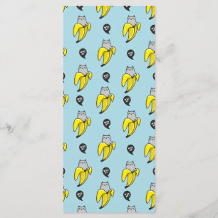 Cat in banana menu