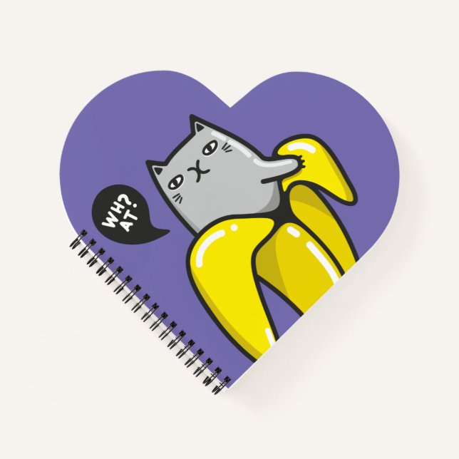 Cat in banana notebook (Front)