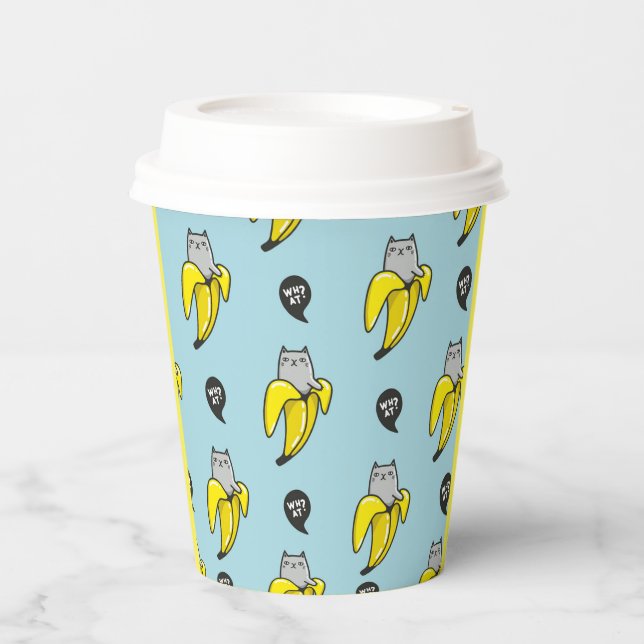 Cat in banana paper cups (Front)