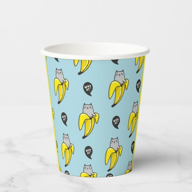 Cat in banana paper cups (Front)