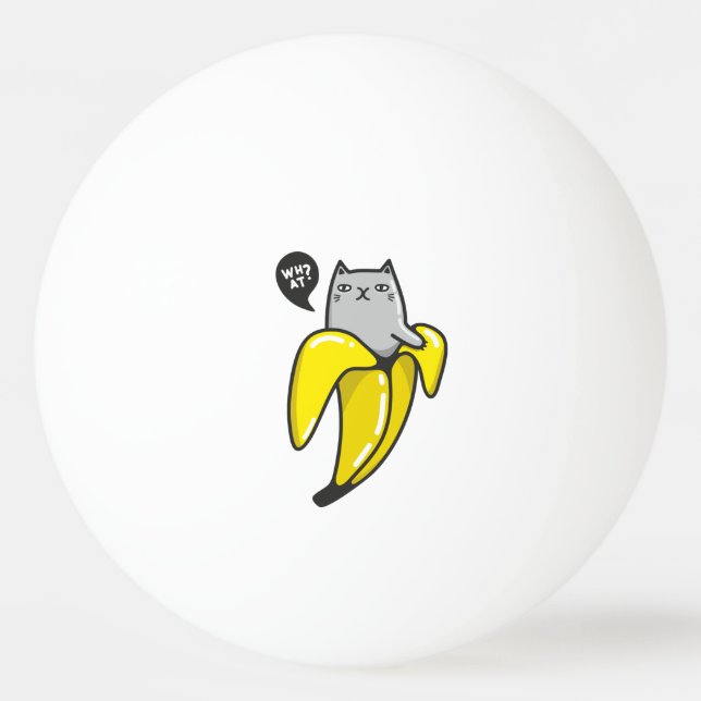 Cat in banana ping pong ball (Front)