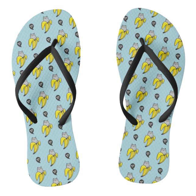 Cat in banana thongs (Footbed)