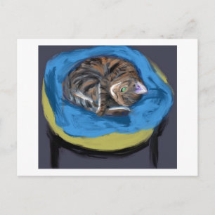 Cat in Bed, Suzanne Valadon Postcard