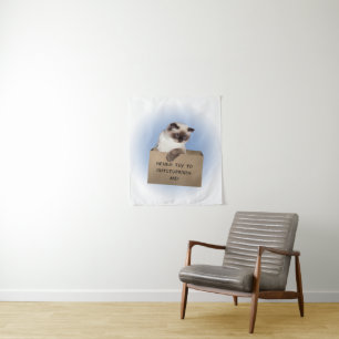 Cat in Box Tapestry