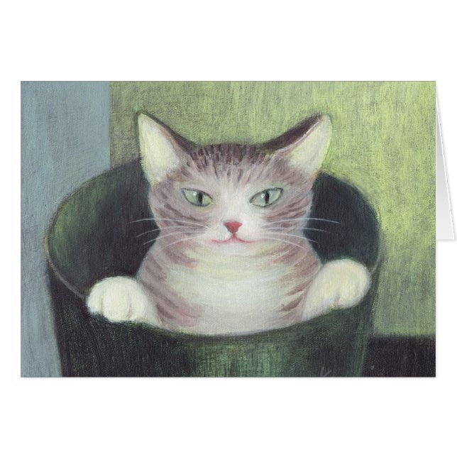 Cat in Bucket (Front Horizontal)