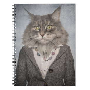 Cat In Clothes Notebook
