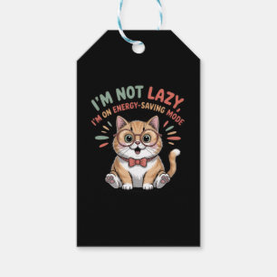Cat in Energy Saving Mode Gift Tags