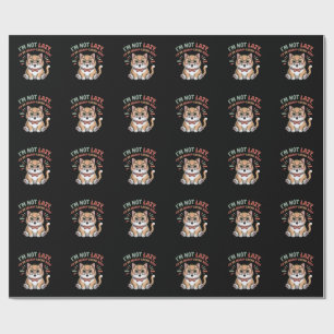 Cat in Energy Saving Mode Wrapping Paper