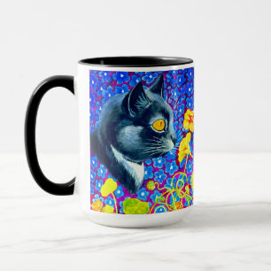 Cat in Flowers Mug