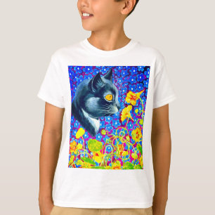Cat in Flowers T-Shirt