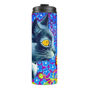 Cat in Flowers Thermal Tumbler