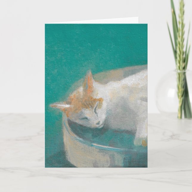 Cat in Green Card (Front)