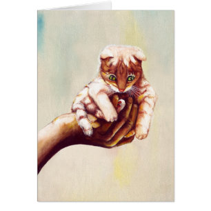 CAT IN HAND