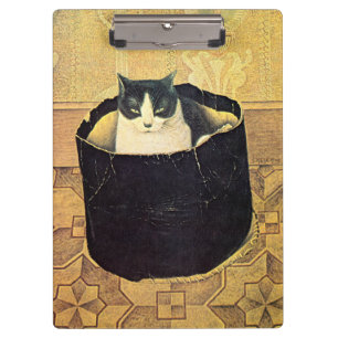 Cat in Hatbox, Solomon Meijer Clipboard
