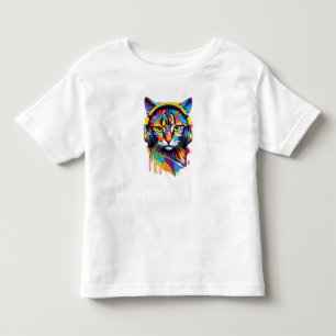 Cat in headphones toddler T-Shirt