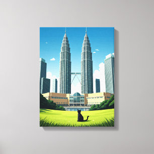Cat in Kuala Lumpur Malaysia Canvas Print