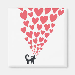 Cat in Love Magnet