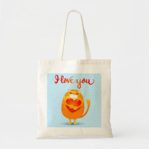 Cat in Love Tote Bag