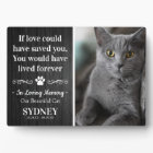 Cat In Loving Memory Photo Rustic Memorial