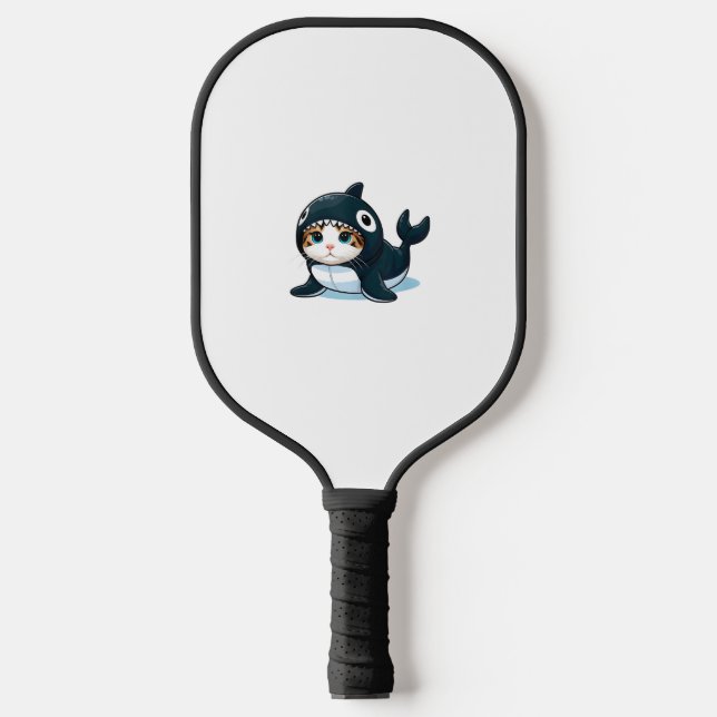Cat in Orca Costume  Pickleball Paddle (Front)