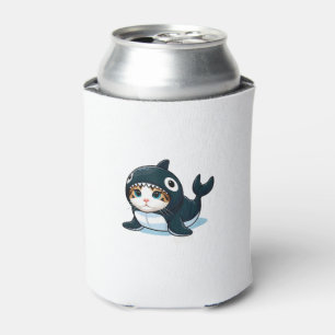 Cat in Orca Costume Tank Top Can Cooler