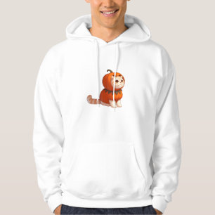 Cat in Pumpkin Costume for Halloween Hoodie