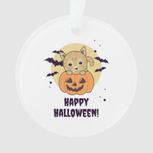 Cat In Pumpkin Sweet Cats Happy Halloween Ornament