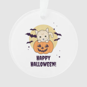 Cat In Pumpkin Sweet Cats Happy Halloween Ornament