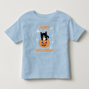 Cat In Pumpkin Sweet Cats Happy Halloween Toddler T-Shirt