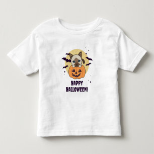 Cat In Pumpkin Sweet Cats Happy Halloween Toddler T-Shirt