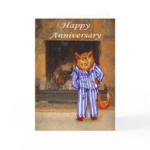 Cat in Pyjamas, Happy Anniversary