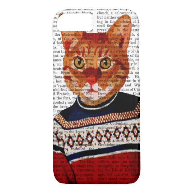 Cat in Ski Sweater 2 Case-Mate iPhone Case (Back)