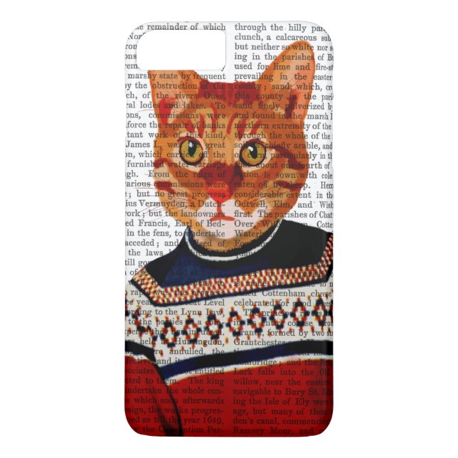 Cat in Ski Sweater 2 Case-Mate iPhone Case (Back)