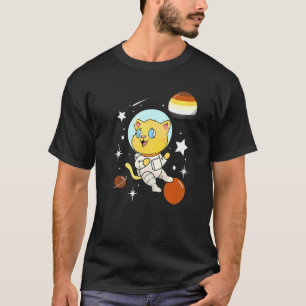 Cat In Space Gay Bear Pride T-Shirt